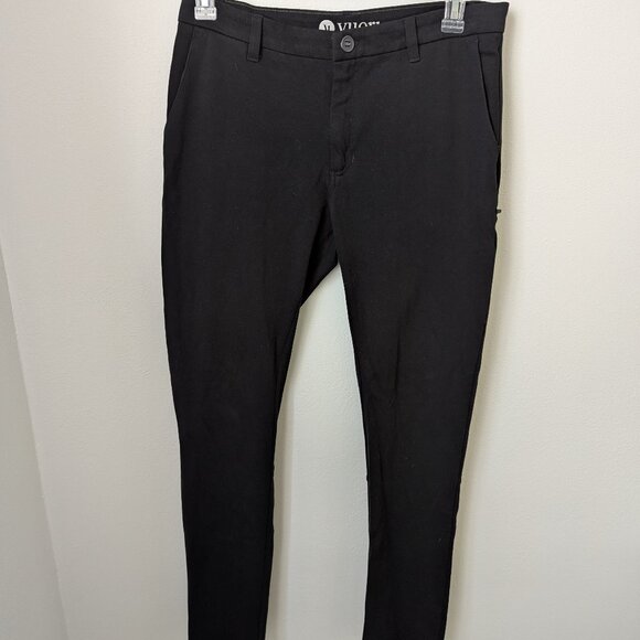 Vuori Men's Stretch Slim Black Casual Pants 34